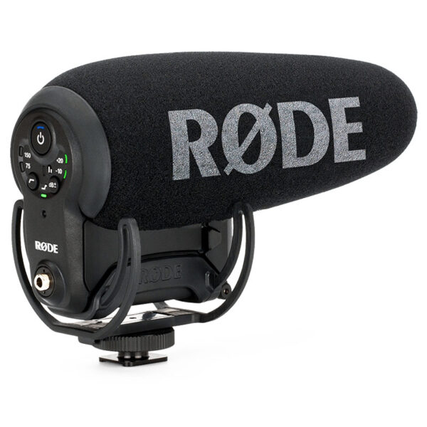 Rode VideoMic Pro+ - mikrofon do wynajęcia, wysoka jakość dźwięku dla produkcji wideo.