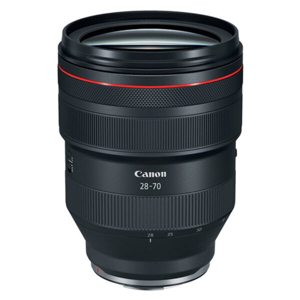 Wynajem obiektywów Canon RF 28-70mm f/2L USM – szerokokątny zoom z doskonałą jasnością f/2, dostępny w wypożyczalni.