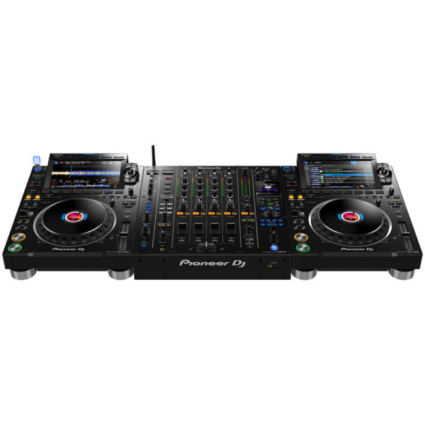 Sprzęt DJ wynajem Warszawa - setup z mikserem Pioneer DJM-A9