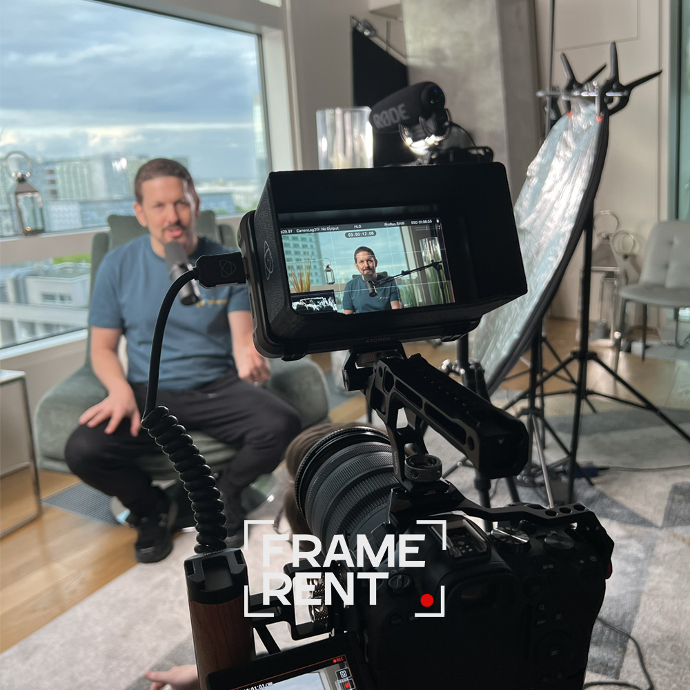 Profesjonalna realizacja podcastów audio i wideo w studio nagrań – usługi produkcji podcastów FrameRent