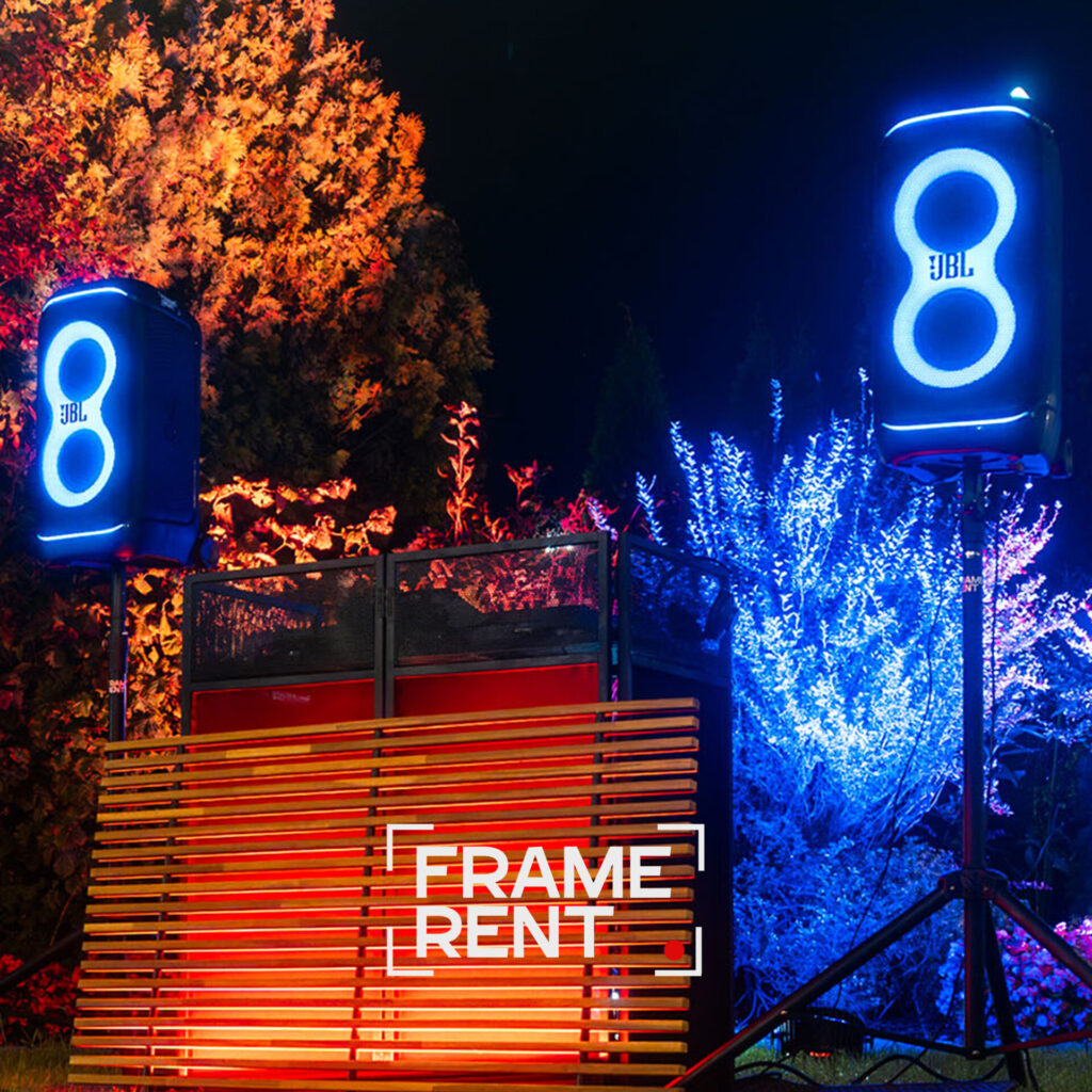 profesjonalne nagłośnienie na wesele w sali weselnej - system audio FrameRent